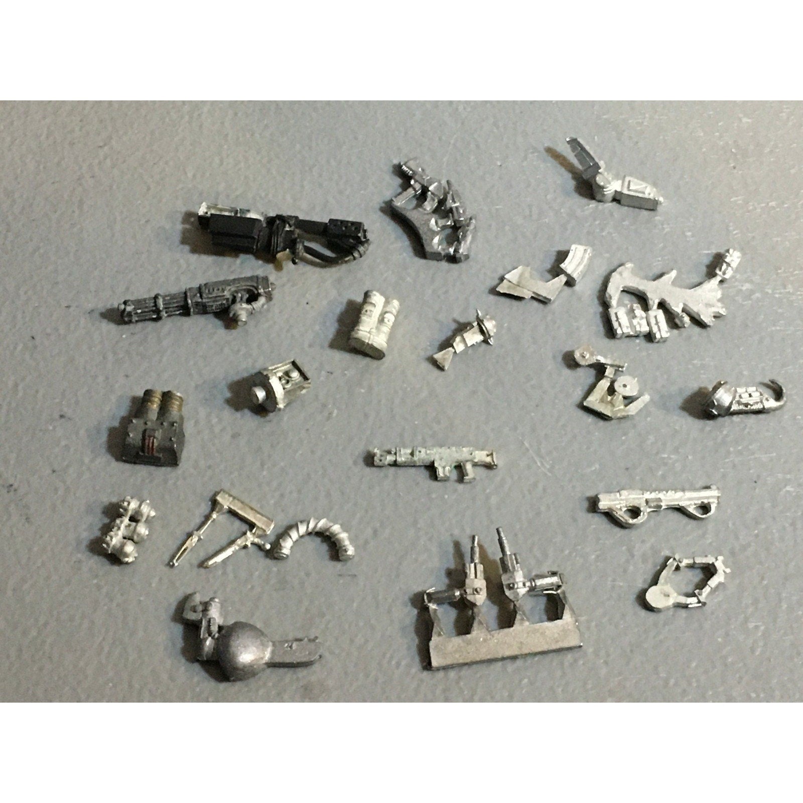 A32547 UNKNOWN MINIATURES ALL METAL BITS & INCOMPLETE LOT SCI-FI FUTURISTIC