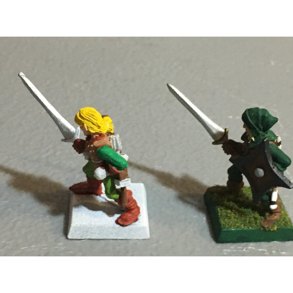 A18763 WARHAMMER FANTASY MARAUDER METAL WOOD ELVES WARRIORS 2 PK GW