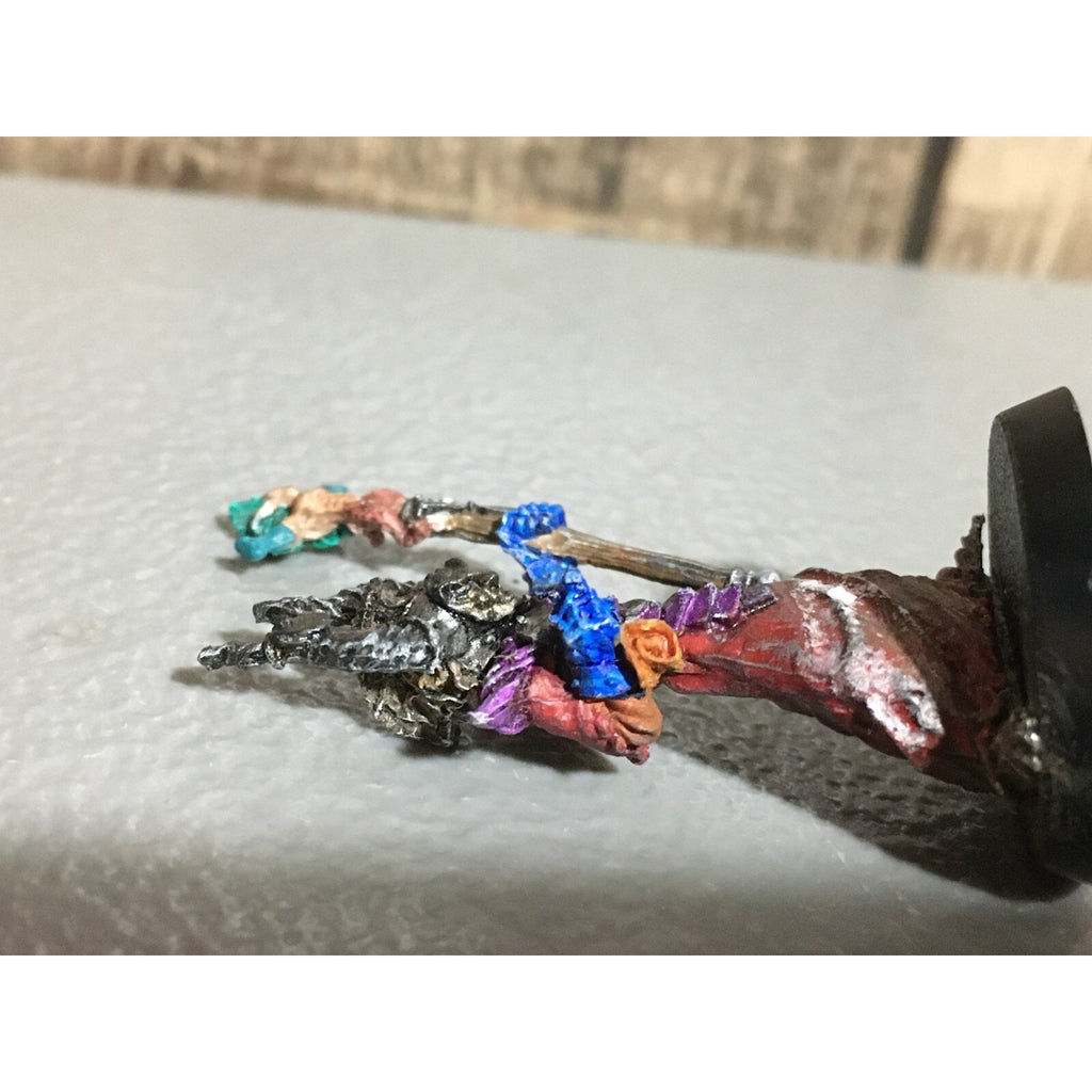 A19734 WARHAMMER FANTASY CHAOS MORTALS SORCERER CH5 SLAGROTH VILE STAFF METAL