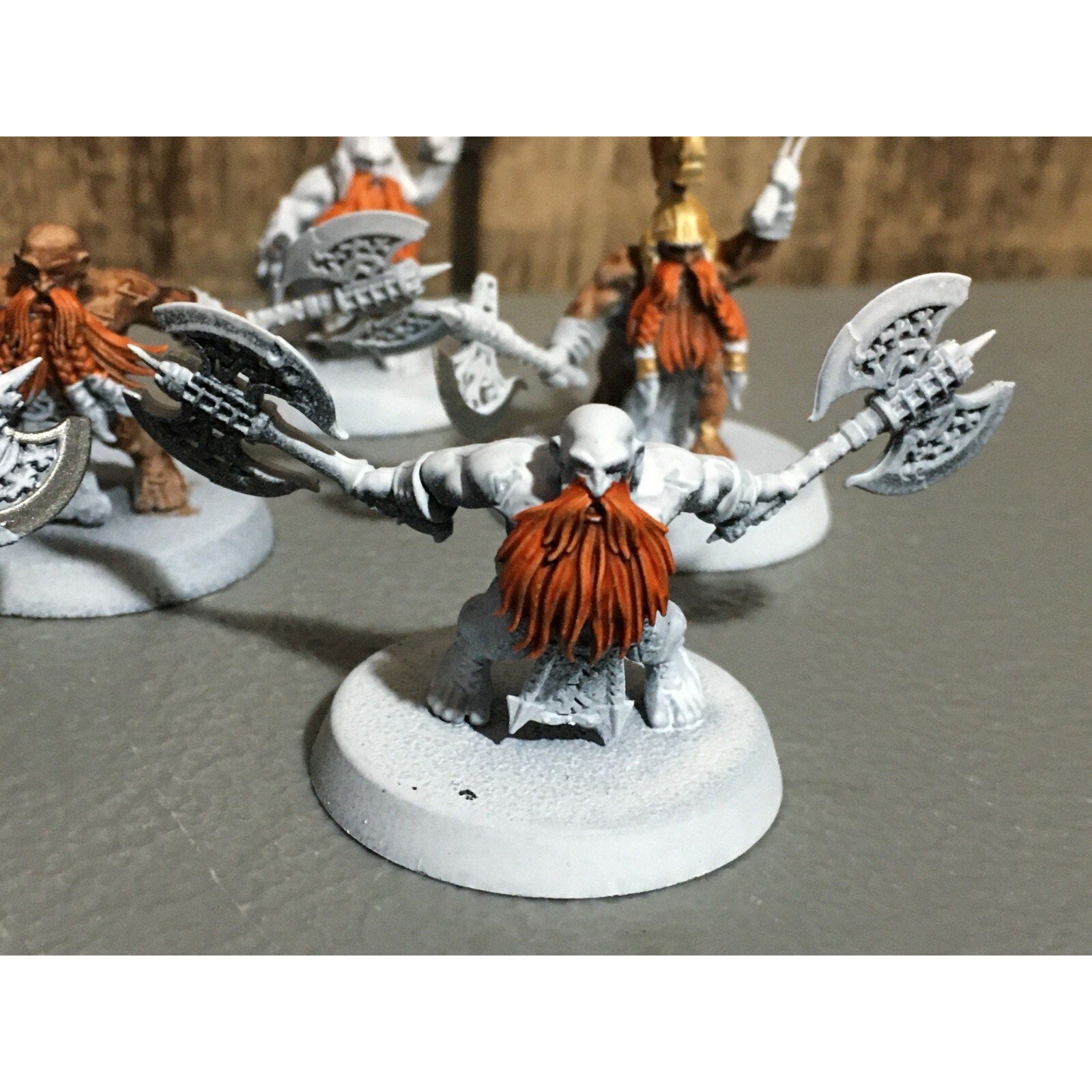 A20178 WARHAMMER FANTASY AOS FYRESLAYERS VULKITE BERZERKERS 10 PK PRIMED