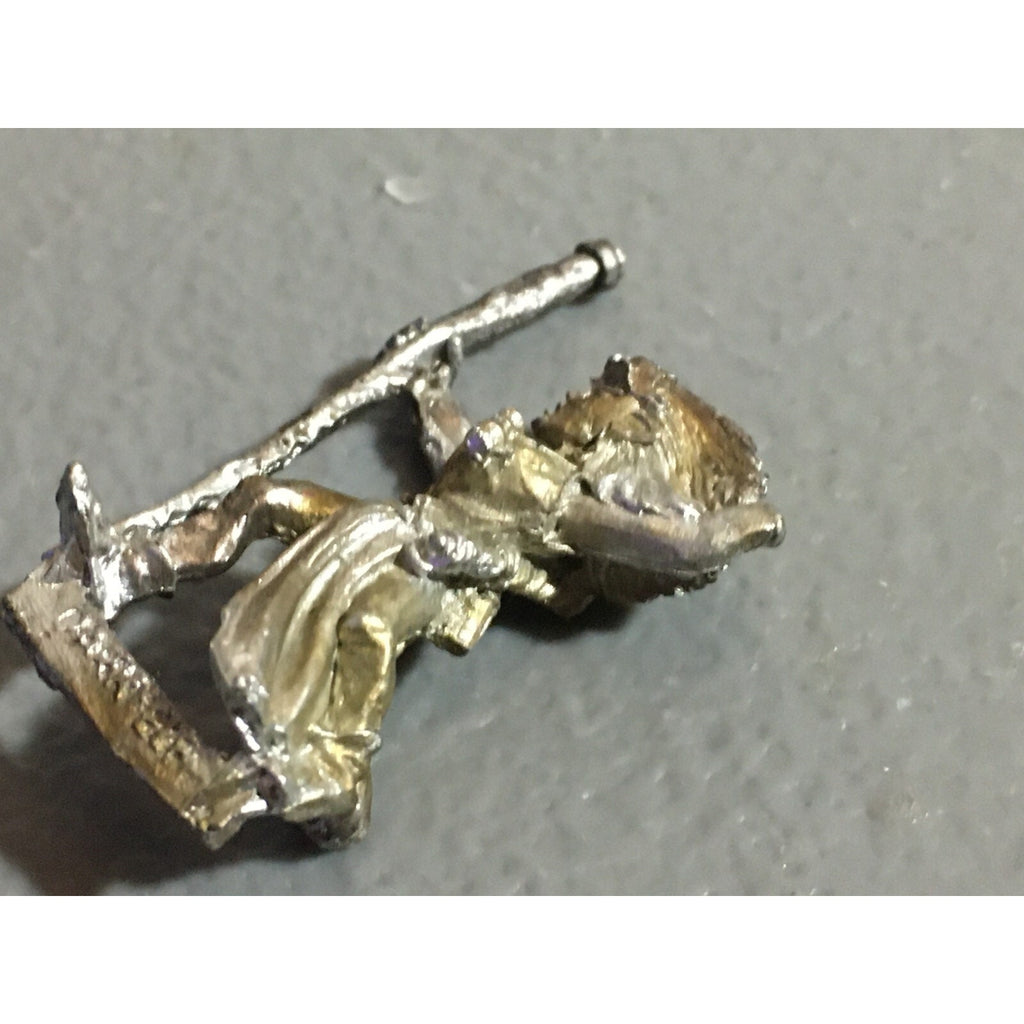 A22128 WARHAMMER FANTASY DARK ELVES METAL SORCERER OOP MISS STAFF TOP & HAND GW