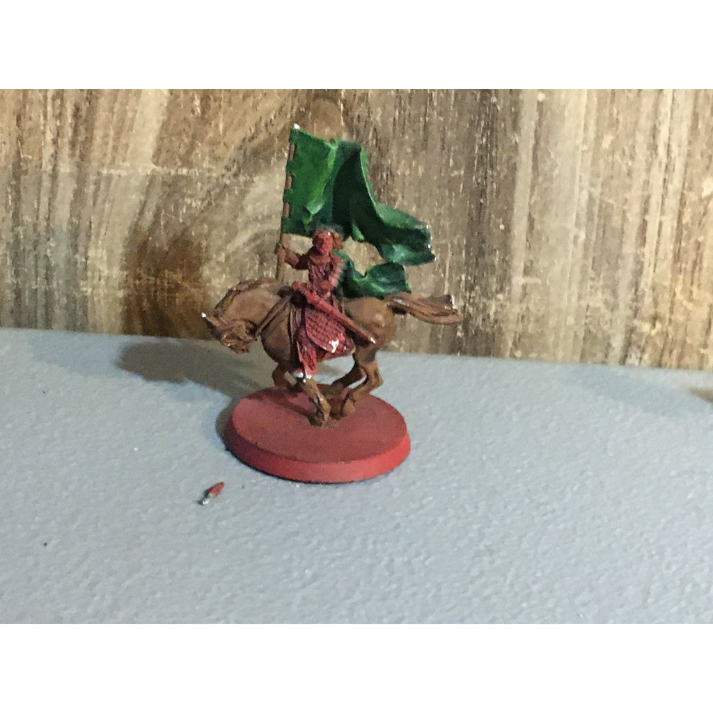 A30091 LOTR LORD OF THE RINGS GAMES WORKSHOP METAL ROHAN GAMLING W ROYAL BANNER
