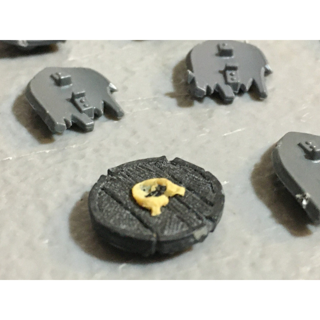 A23407 WARHAMMER FANTASY VAMPIRE COUNTS UNDEAD BITS LOT SHIELDS GAMES WORKSHOP