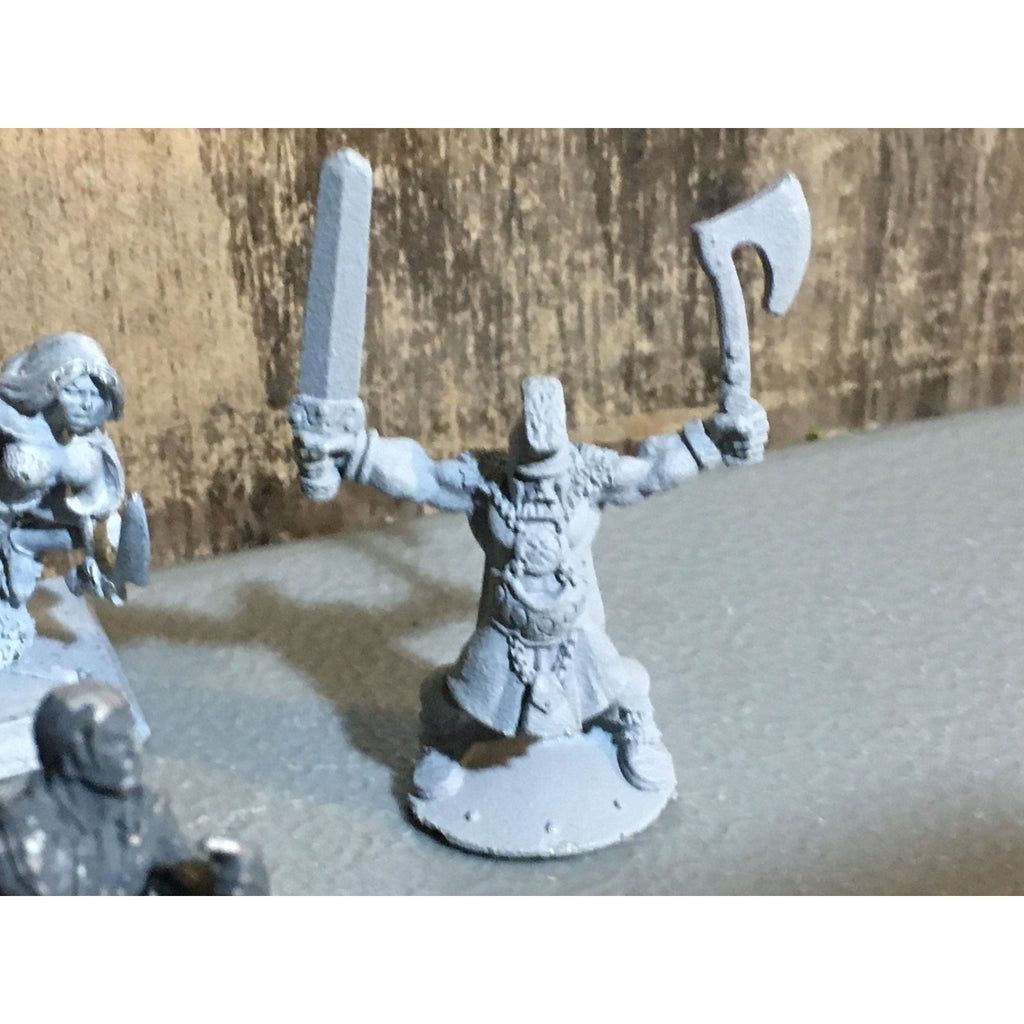A34019 UNKNOWN METAL MINIATURES MIXED HUMANS SOLDIER WARRIOR