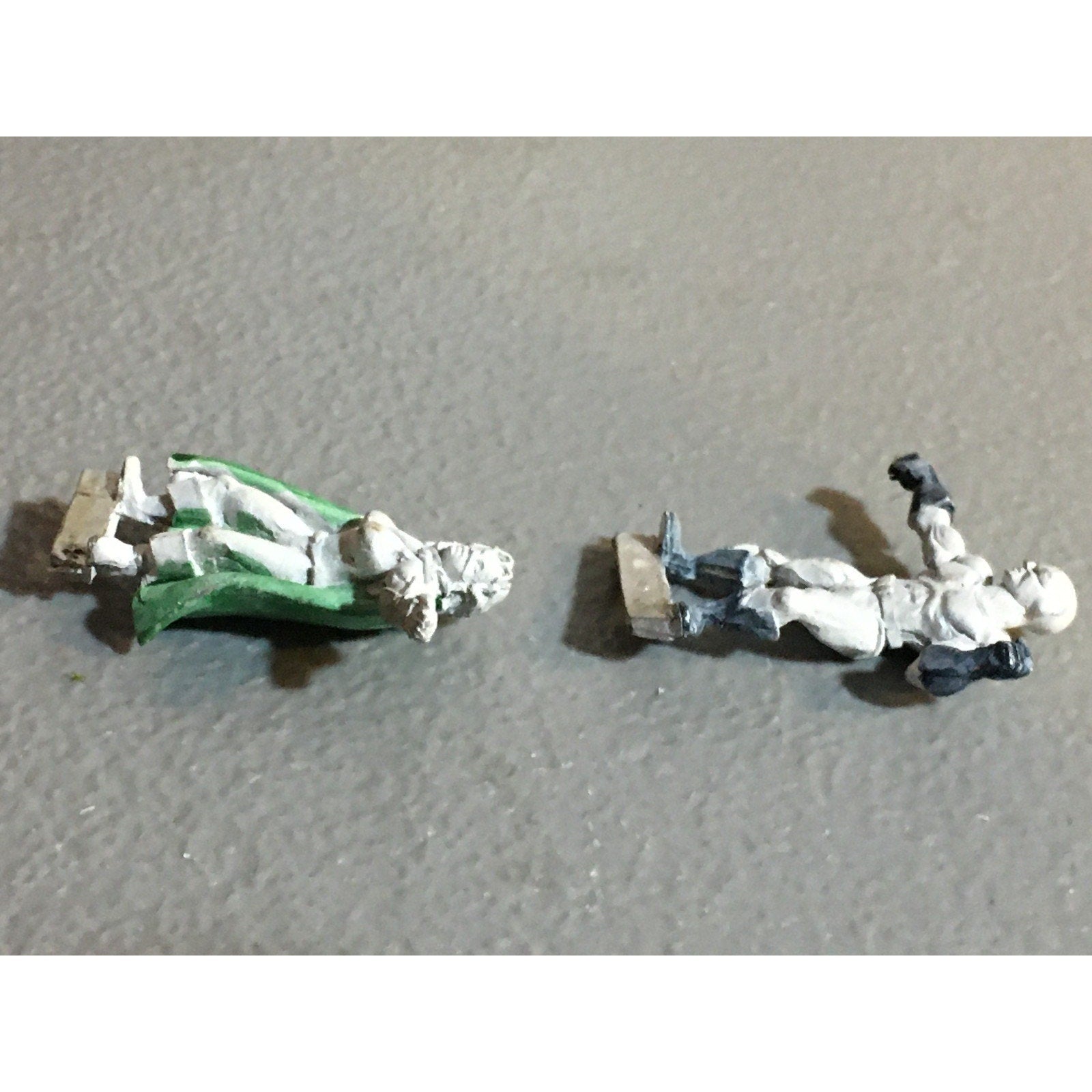 A32083 UNKNOWN METAL SUPERHERO 2 PK MALE FEMALE TABLE TOP WAR GAMES RPG