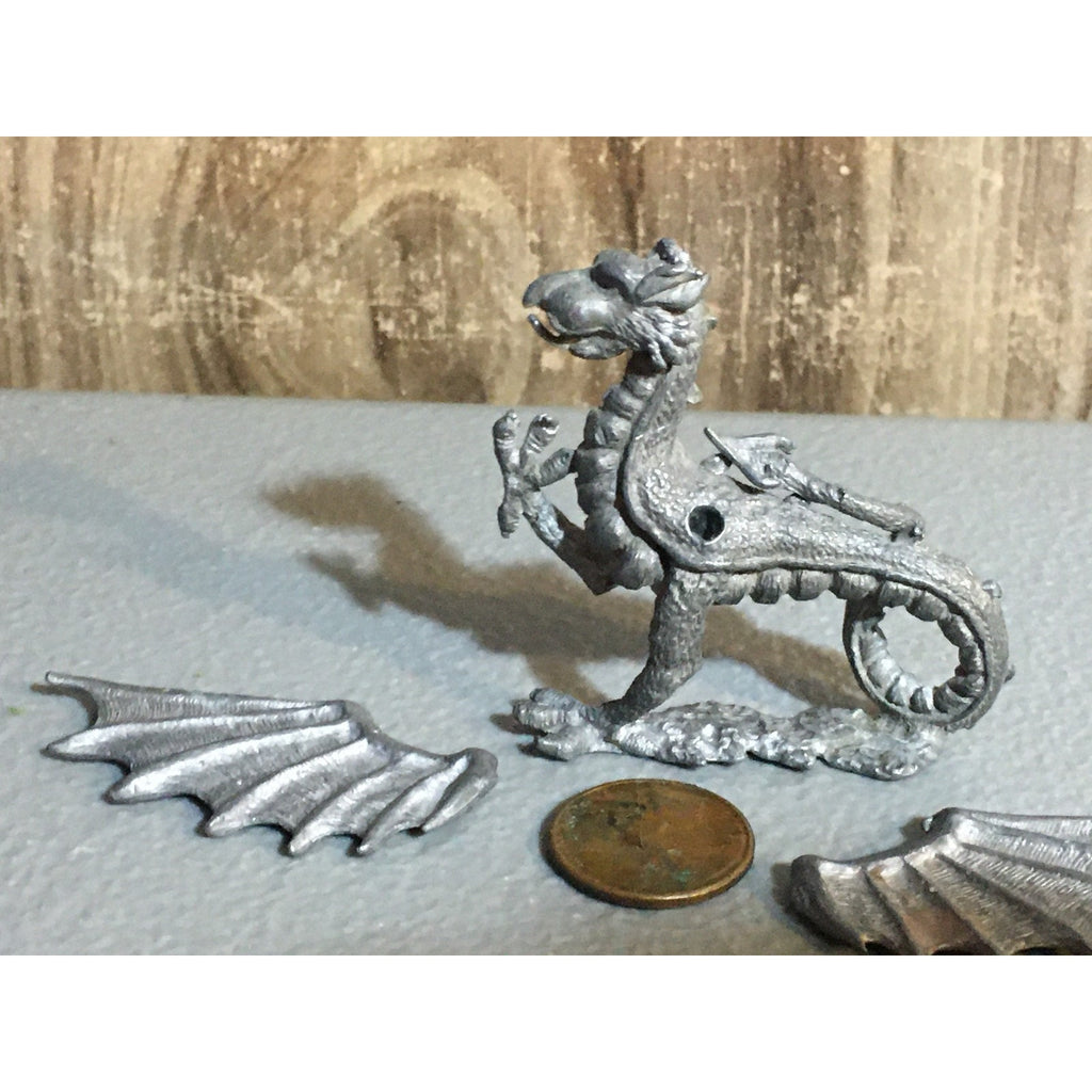 A32082 UNKNOWN METAL WINGED DRAGON TABLE TOP WAR GAMES RPG D&D