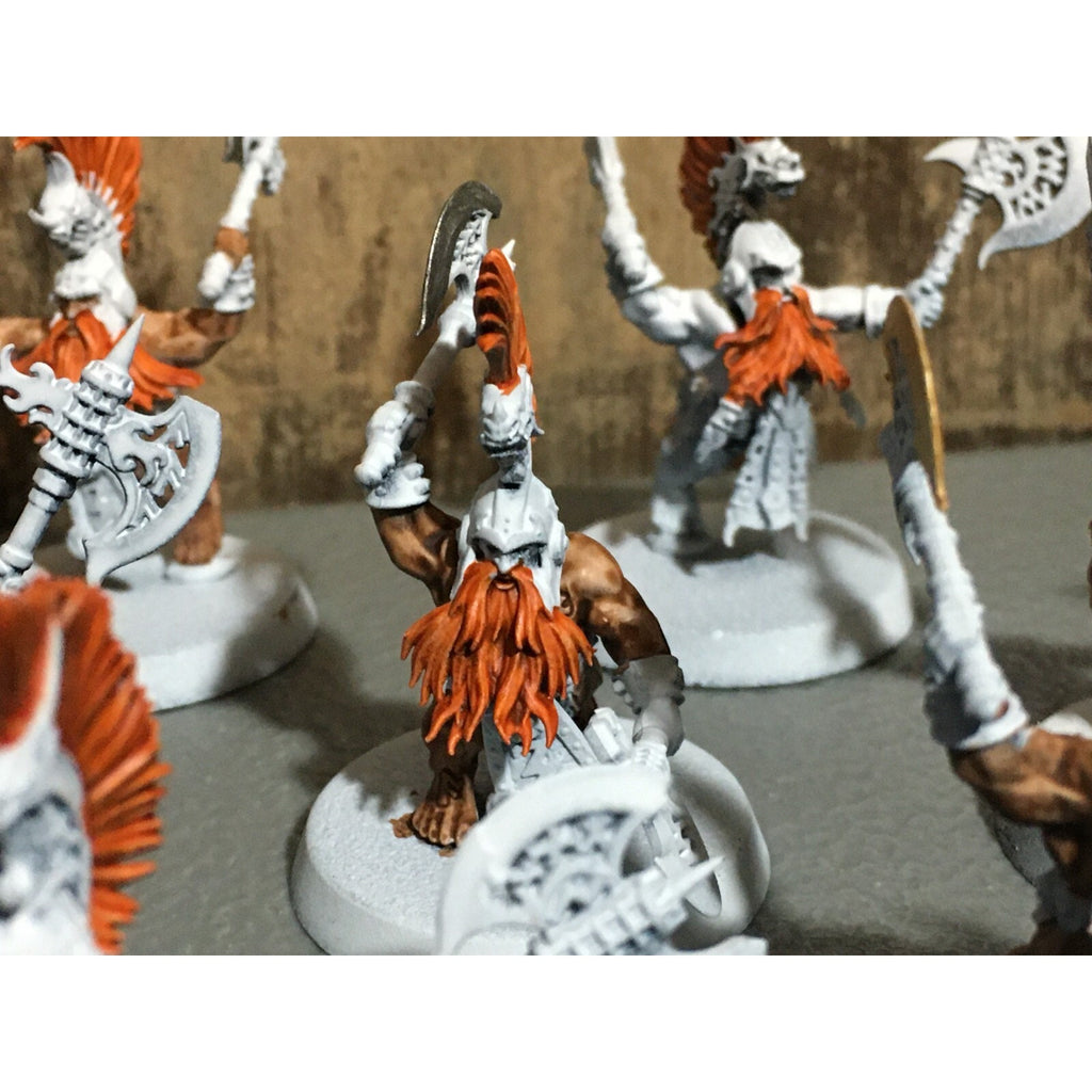 A20181 WARHAMMER FANTASY AOS FYRESLAYERS VULKITE BERZERKERS 10 PK PRIMED