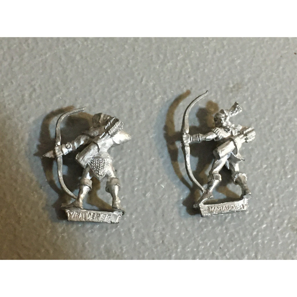 A33777 WARHAMMER MARAUDER FANTASY WOOD ELVES METAL ARCHER 2 PK GW