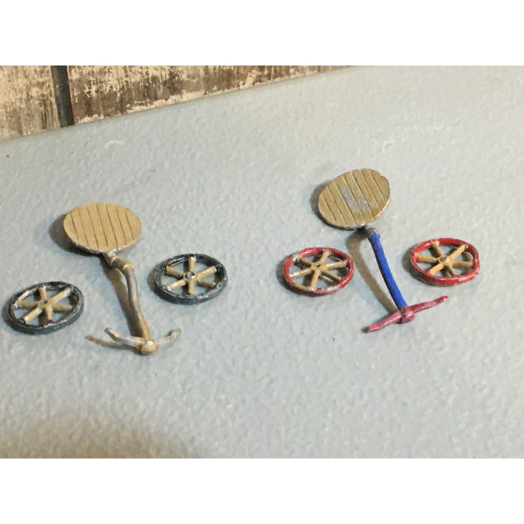 A32860 UNKNOWN METAL MINIATURES INCOMPLETE CHARIOT BITS LOT TABLETOP RPG