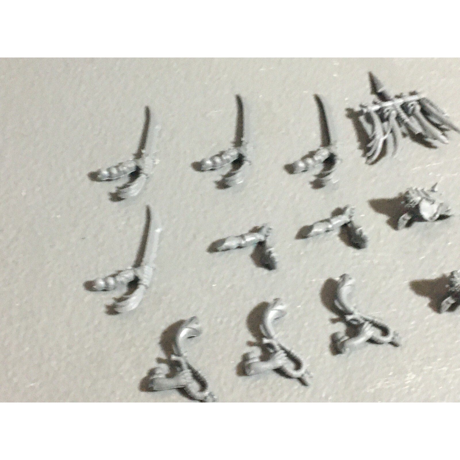 A22631 WARHAMMER FANTASY ORCS & GOBLINS BITS LOT GOBLIN WOLF RIDER ARMS GW