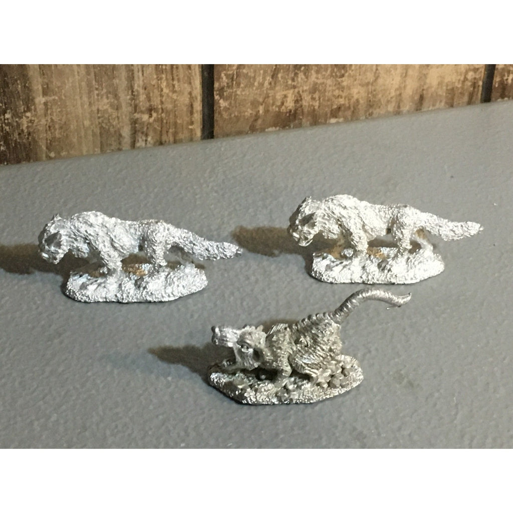 A33996 REAPER MINIATURES METAL EDIRE RATE & 2 GOBLIN WOLF D&D TABLETOP