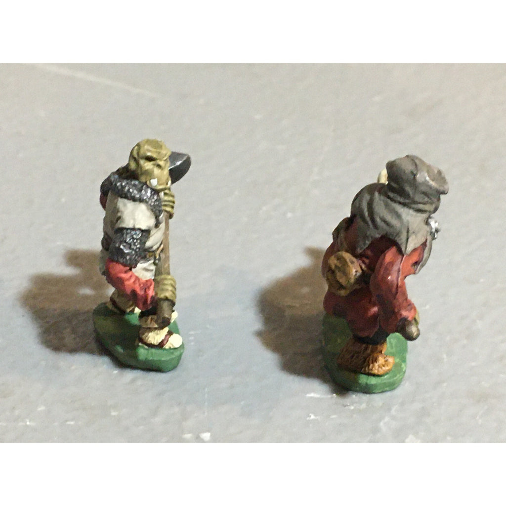 A10095 CITADEL PRE SLOTTA METAL RARE OOP ORC WARRIORS 2 PK WARHAMMER PAINTED