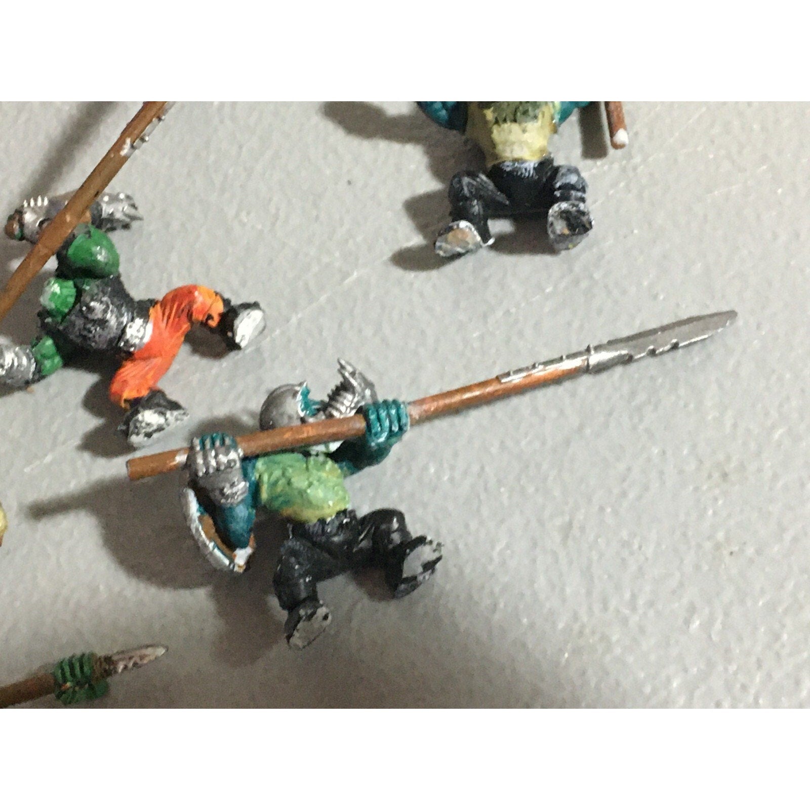 A22142 WARHAMMER FANTASY ORCS & GOBLINS BOAR CHARIOT CREW LOT SOME INCOMPLETE GW