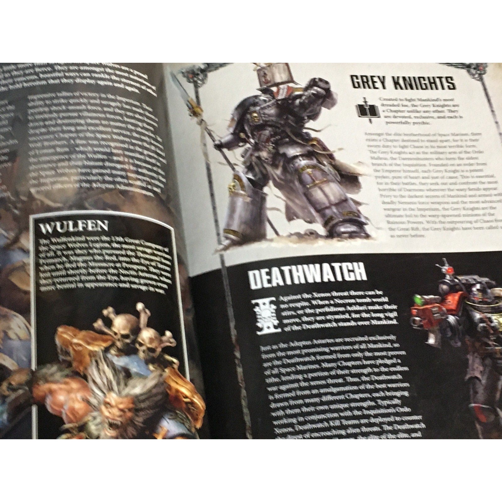 BOOK GAMES WORKSHOP WARHAMMER 40K GRIM DARKNESS RULEBOOK 8TH ED HB USED