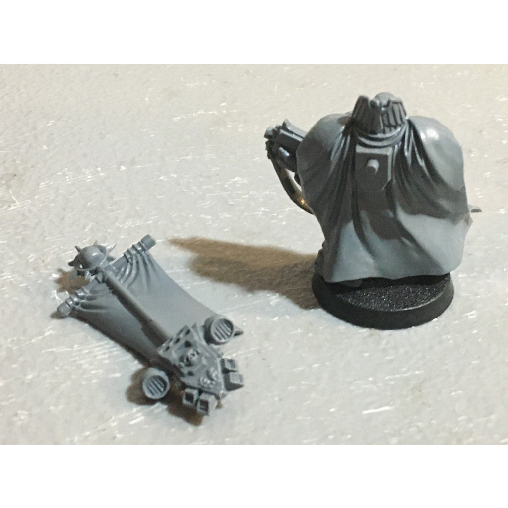 A20145 WARHAMMER 40K SPACE MARINES BLOOD ANGELS METAL BAAL SPONSON + CAPT NO HND