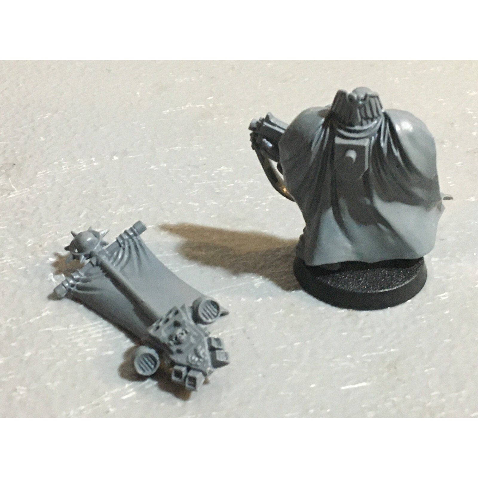 A20145 WARHAMMER 40K SPACE MARINES BLOOD ANGELS METAL BAAL SPONSON + CAPT NO HND