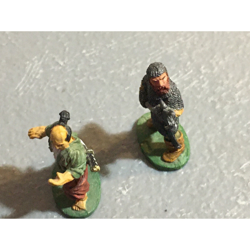A10154 RAL PARTHA METAL OOP PAINTED MEN AT ARMS W AXE & SAMURAI