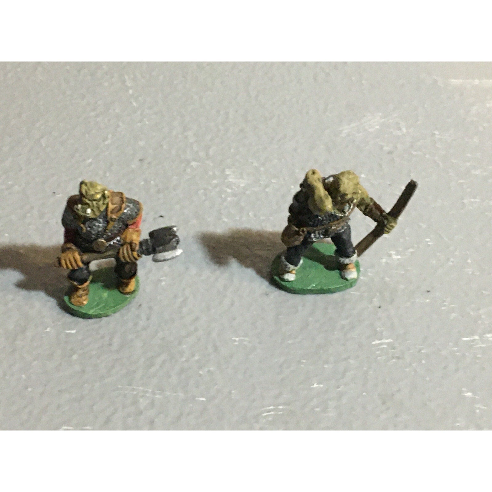 A10083 CITADEL PRE SLOTTA METAL RARE OOP ORC WARRIORS 2 PK WARHAMMER PAINTED