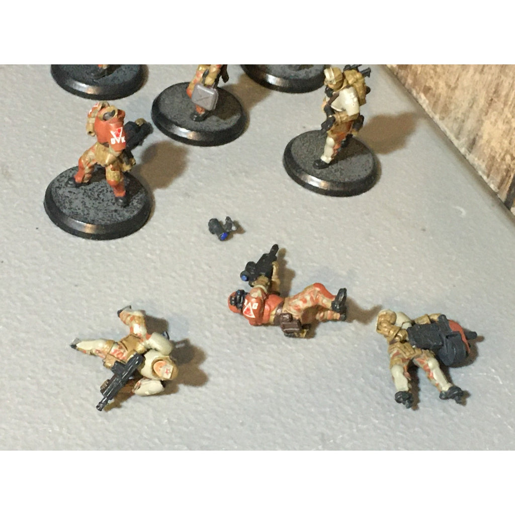A32056 RACKHAM AT-43 RED BLOK MINIS NO CARD INCOMPLETE LOT 11 PK KOMMANDO SOLDAT