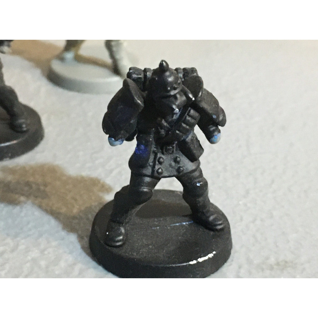 A30065 UNKNOWN TABLE TOP SCI-FI POWER ARMOR SOLDIERS 11 PK INCOMPLETE WAR GAMES