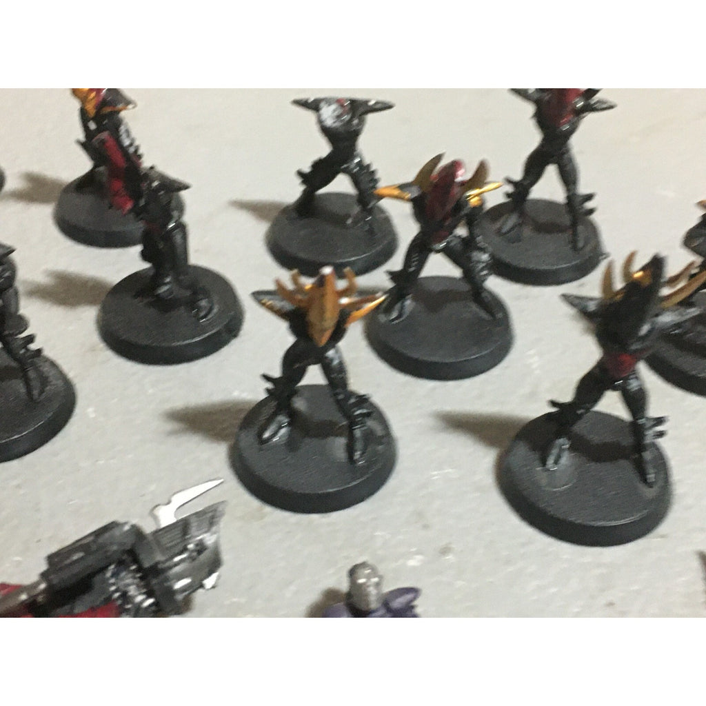 A20398 WARHAMMER 40K DRUKHARI DARK ELDAR INCOMPLETE KABALITE WARRIORS JETBIKE