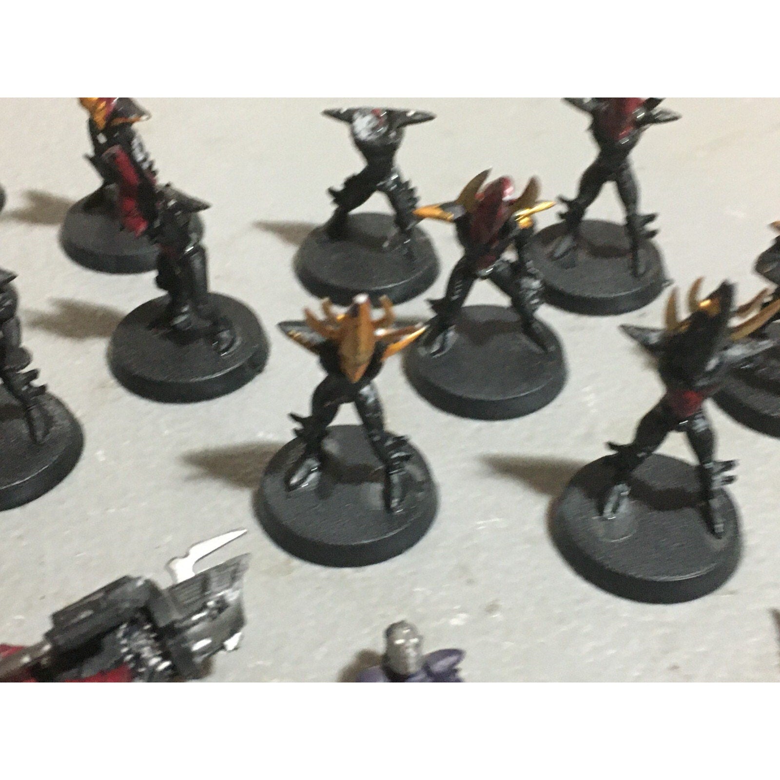 A20398 WARHAMMER 40K DRUKHARI DARK ELDAR INCOMPLETE KABALITE WARRIORS JETBIKE