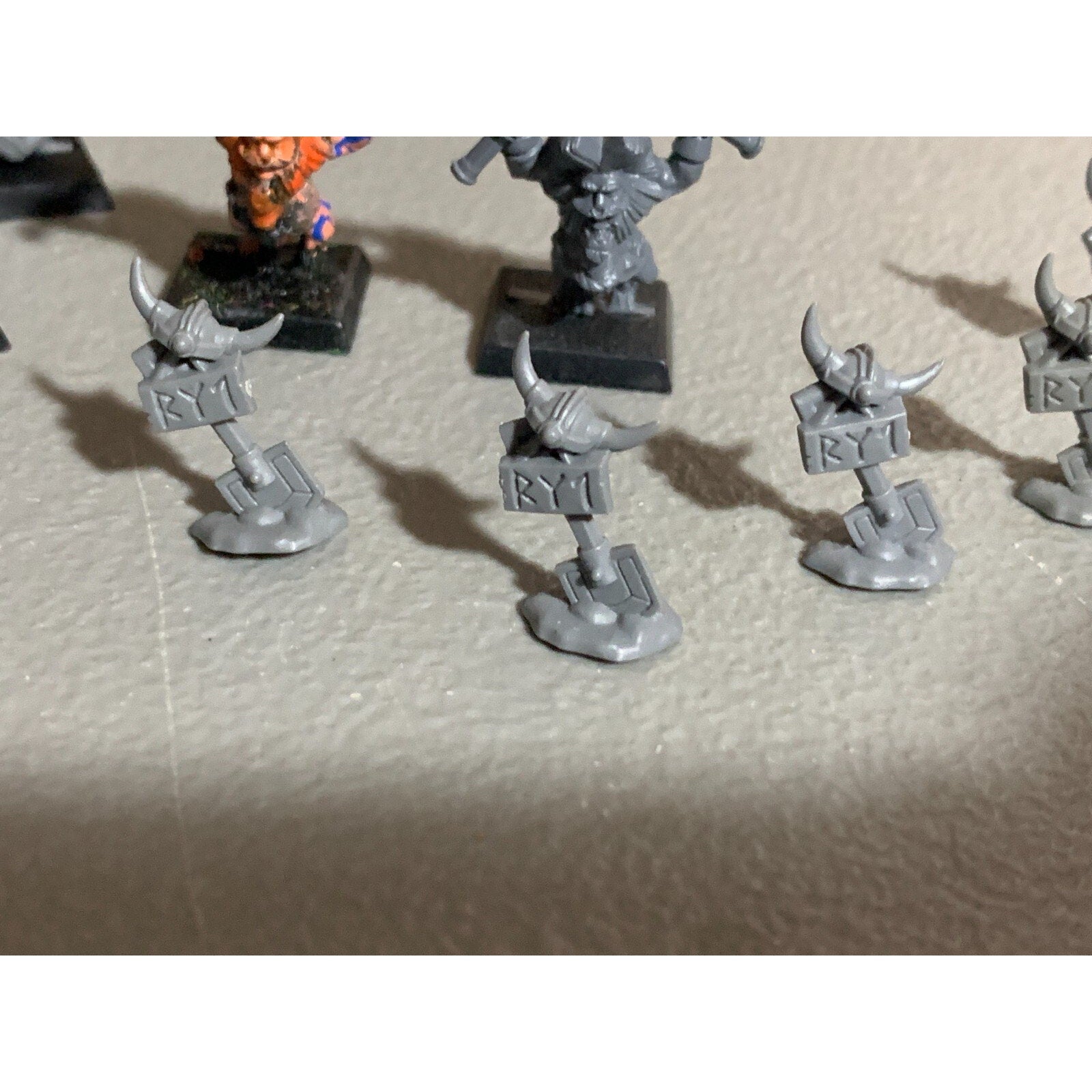 A23314 WARHAMMER FANTASY AOS DWARFS DWARVES SKULL PASS LOT SLAYERS MARKERS BITS