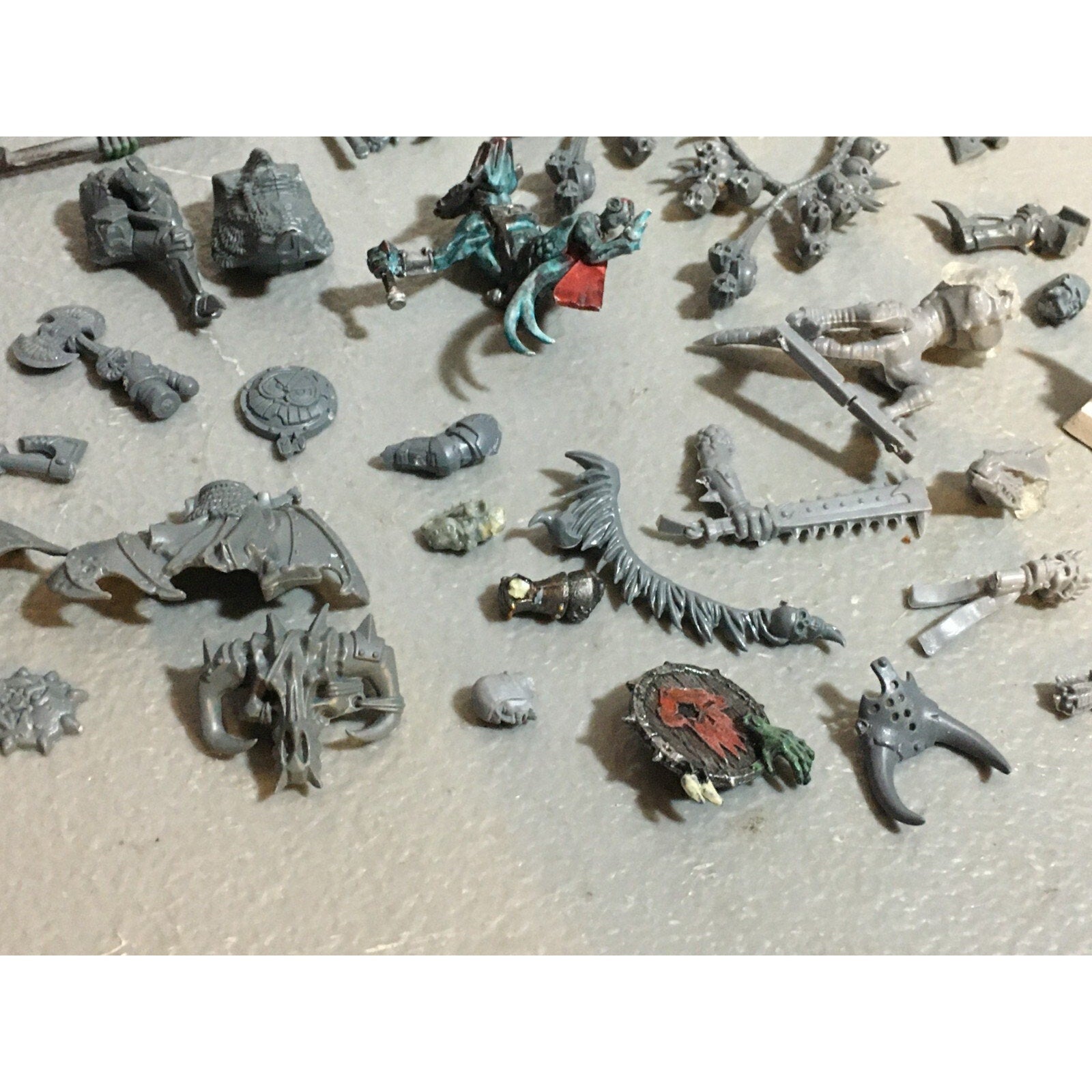 A20140 WARHAMMER AOS FANTASY BITS LOT ORCS EMPIRE CHAOS LIZARDMEN OGRE