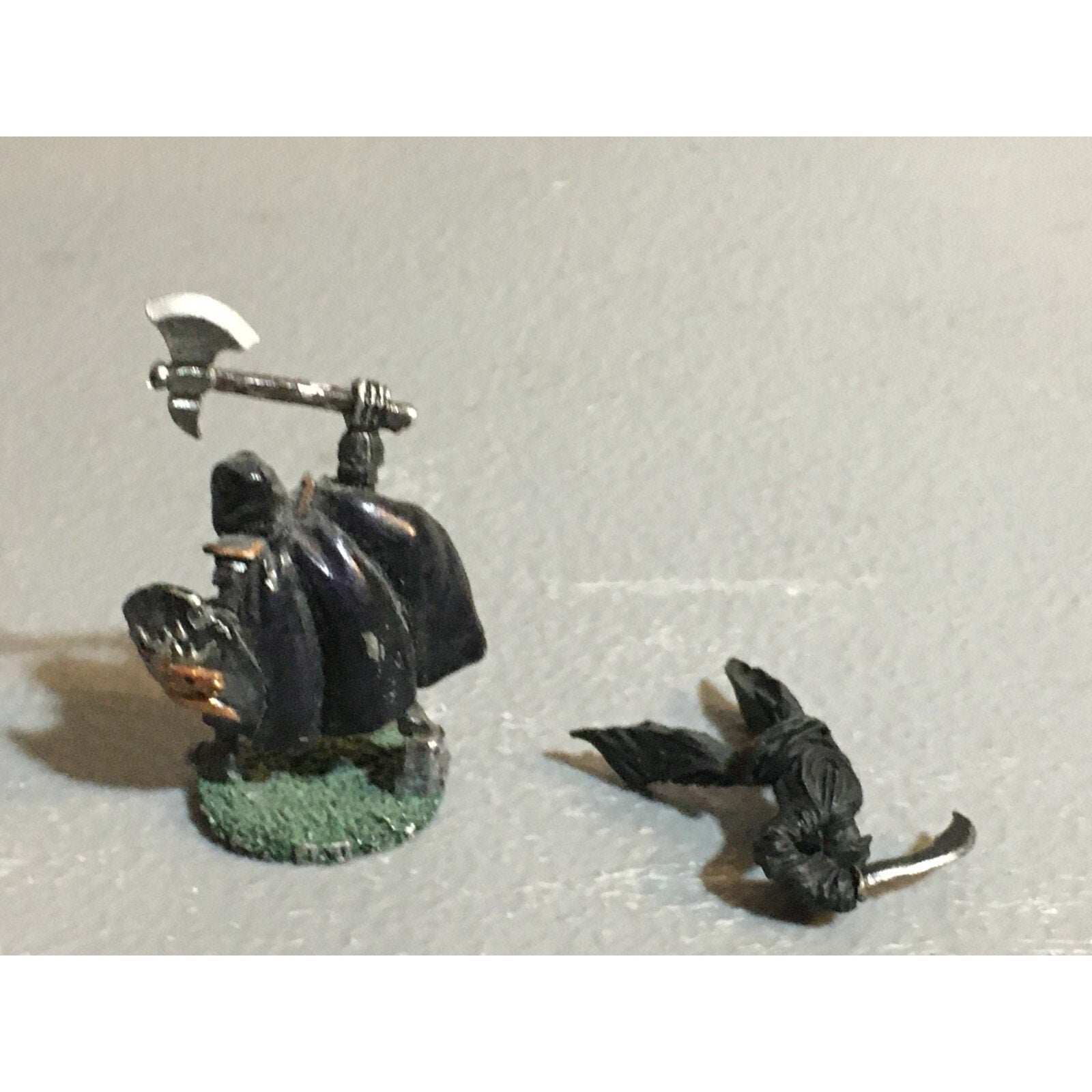 A10262 UNKNOWN METAL FANTASY MINIATURES TABLETOP WARGAMES GHOST RIDER + WARRIOR