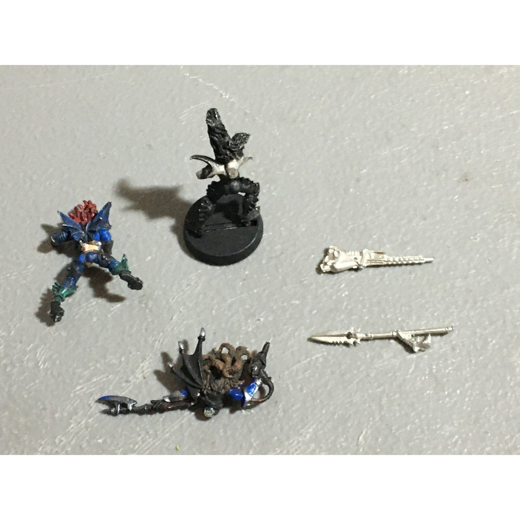A22397 WARHAMMER 40K DARK ELDAR DRUKHARI METAL BITS & INCOMPLETE LOT GW