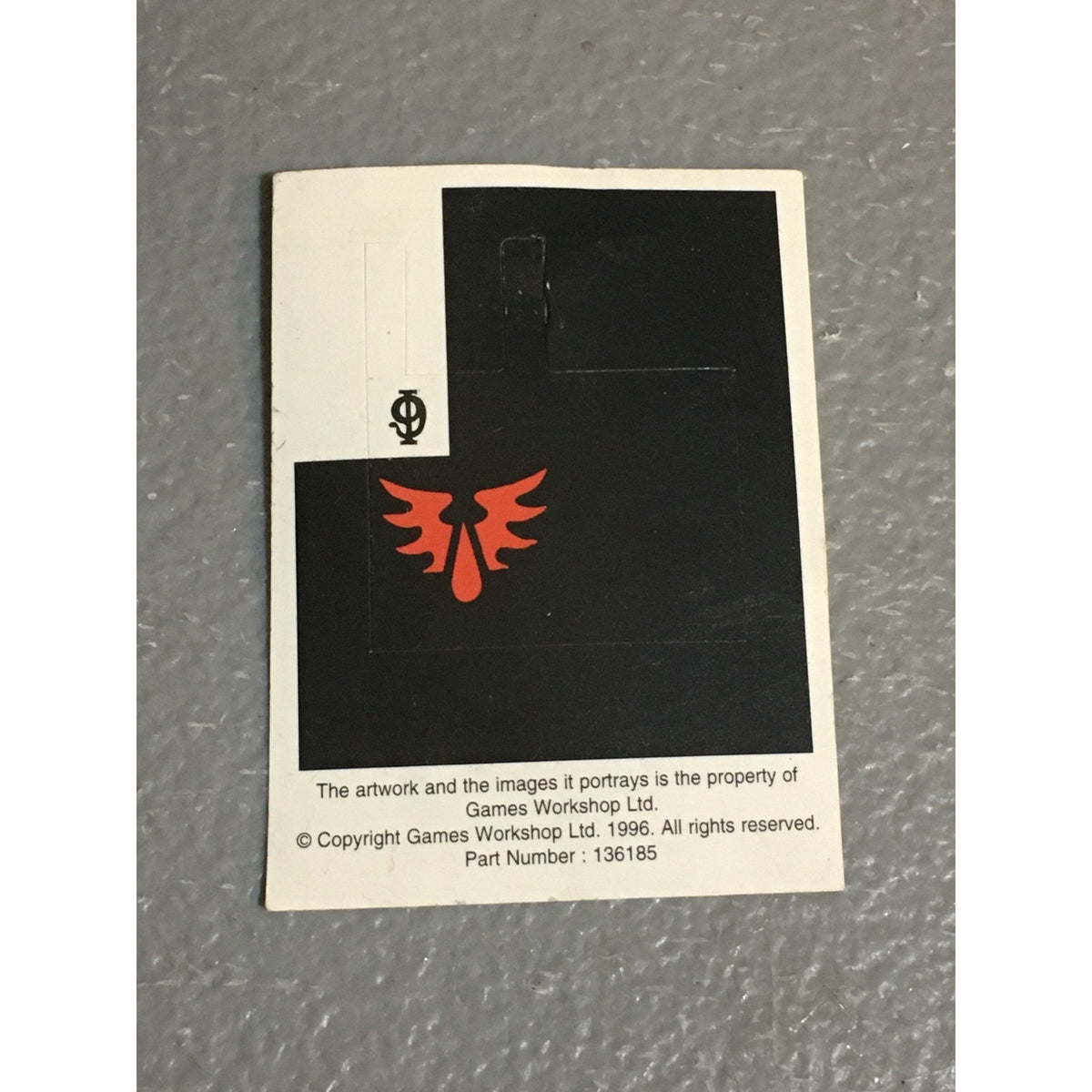BAGC TRANSFERS TRANSFER WARHAMMER 40K SPACE MARINES BLOOD ANGELS BANNE ...
