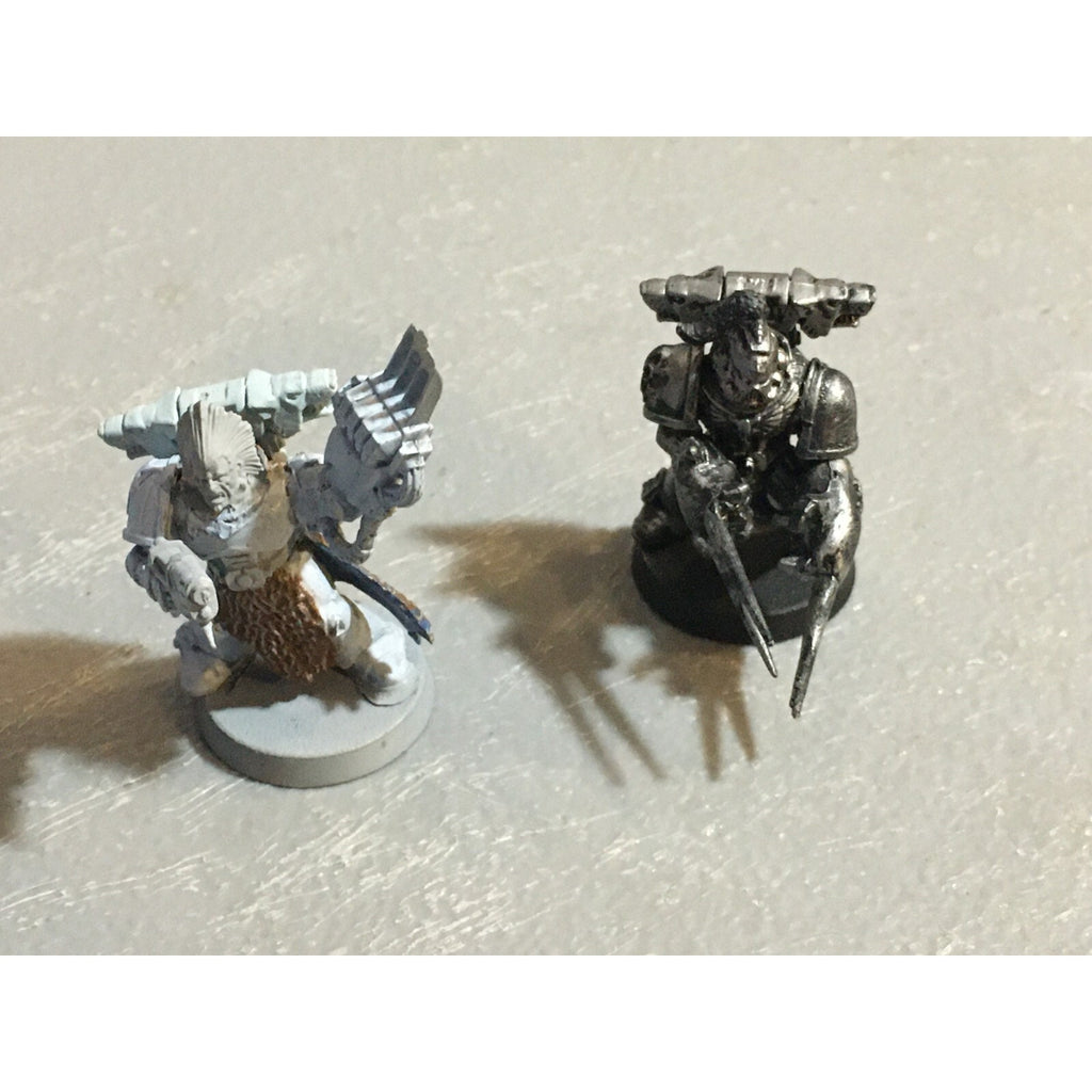 A23002 WARHAMMER 40K SPACE MARINES WOLVES CUSTOM LORD 2 PK GAMES WORKSHOP GW