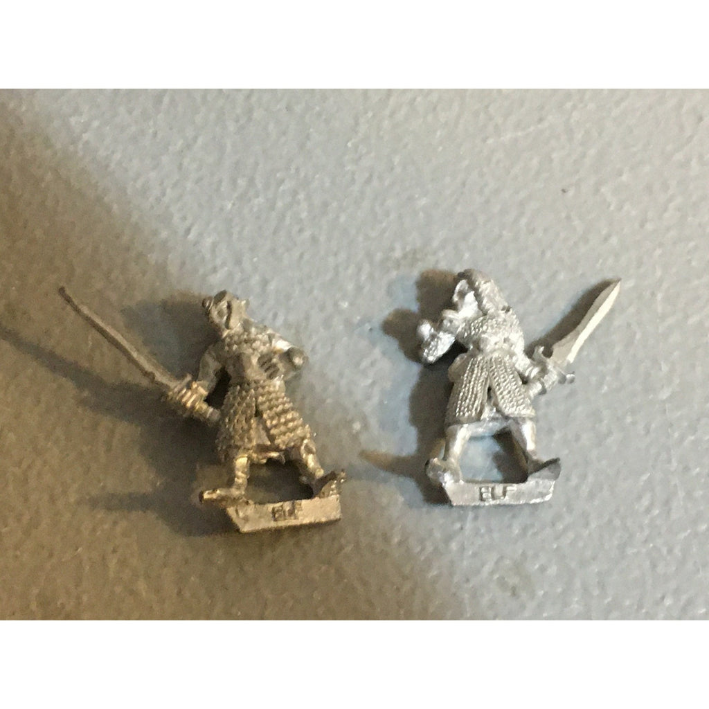 A33783 WARHAMMER CITADEL FANTASY WOOD ELVES METAL 1987 2 PK SWORD GW