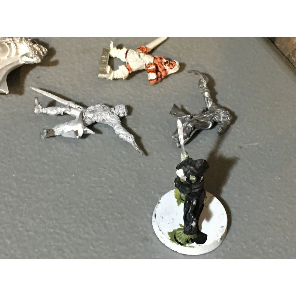 A32529 UNKNOWN METAL MINIATURES INCOMPLETE WARRIOR SOLDIER NINJA