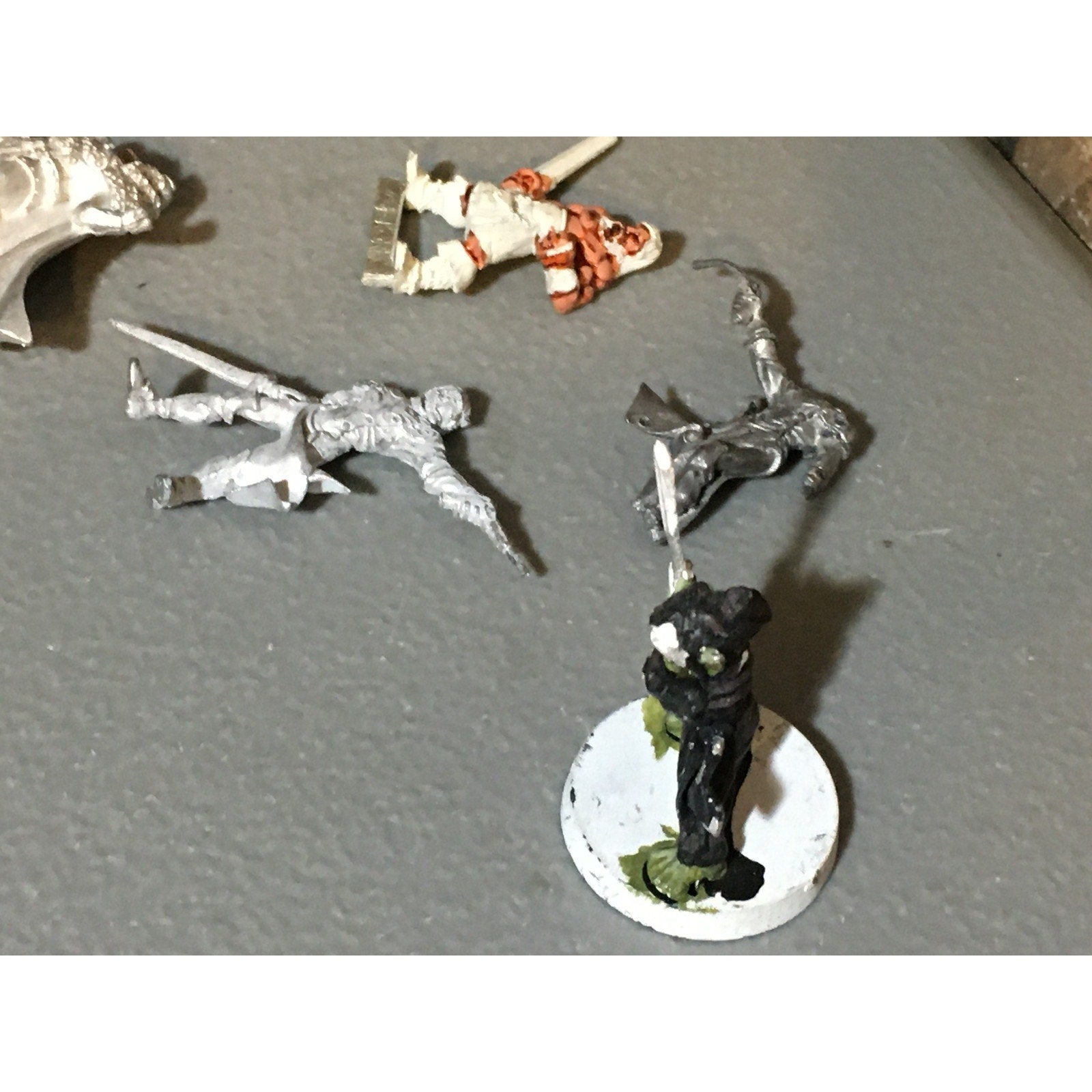 A32529 UNKNOWN METAL MINIATURES INCOMPLETE WARRIOR SOLDIER NINJA