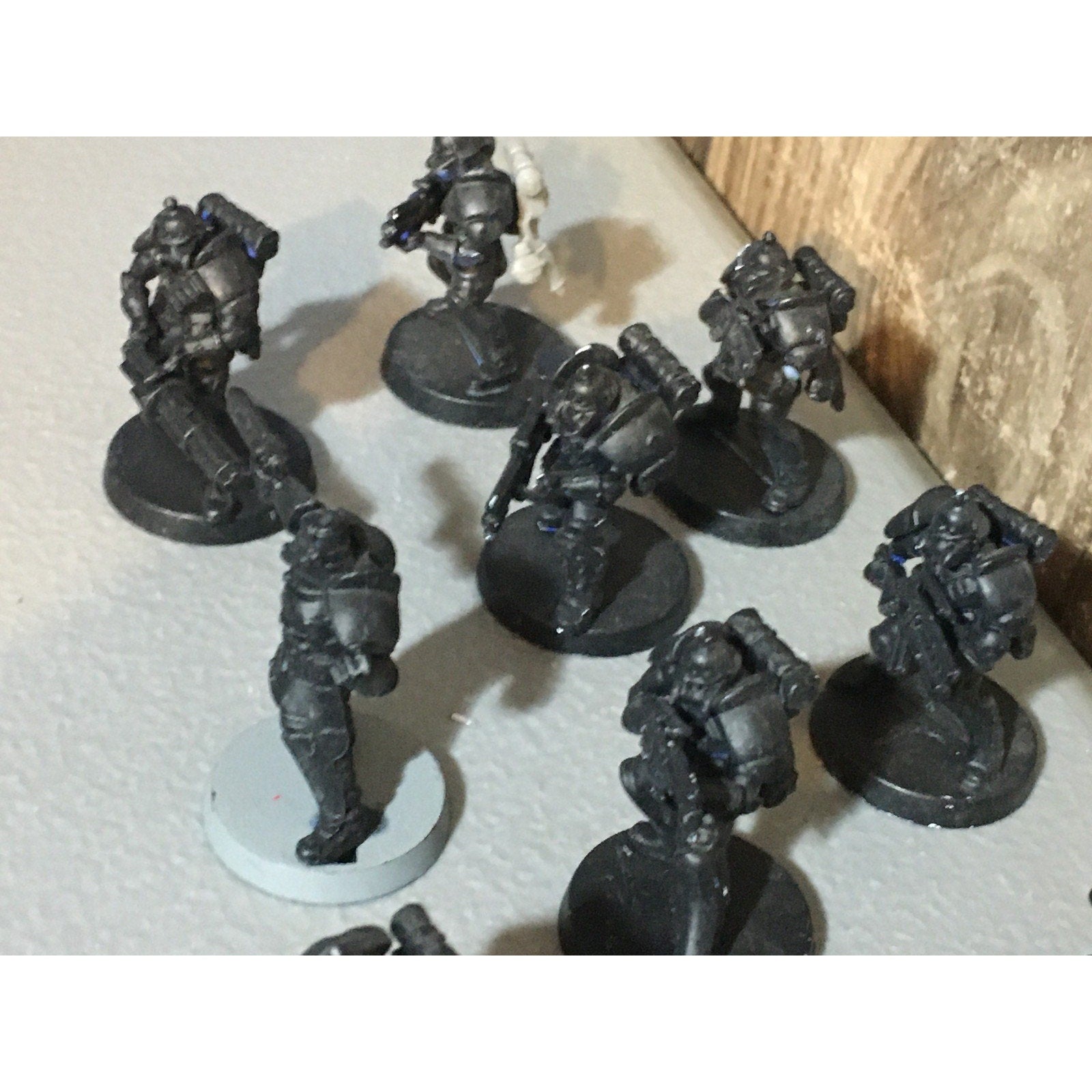 A30059 UNKNOWN TABLE TOP SCI-FI POWER ARMOR SOLDIERS 10 PK WAR GAMES