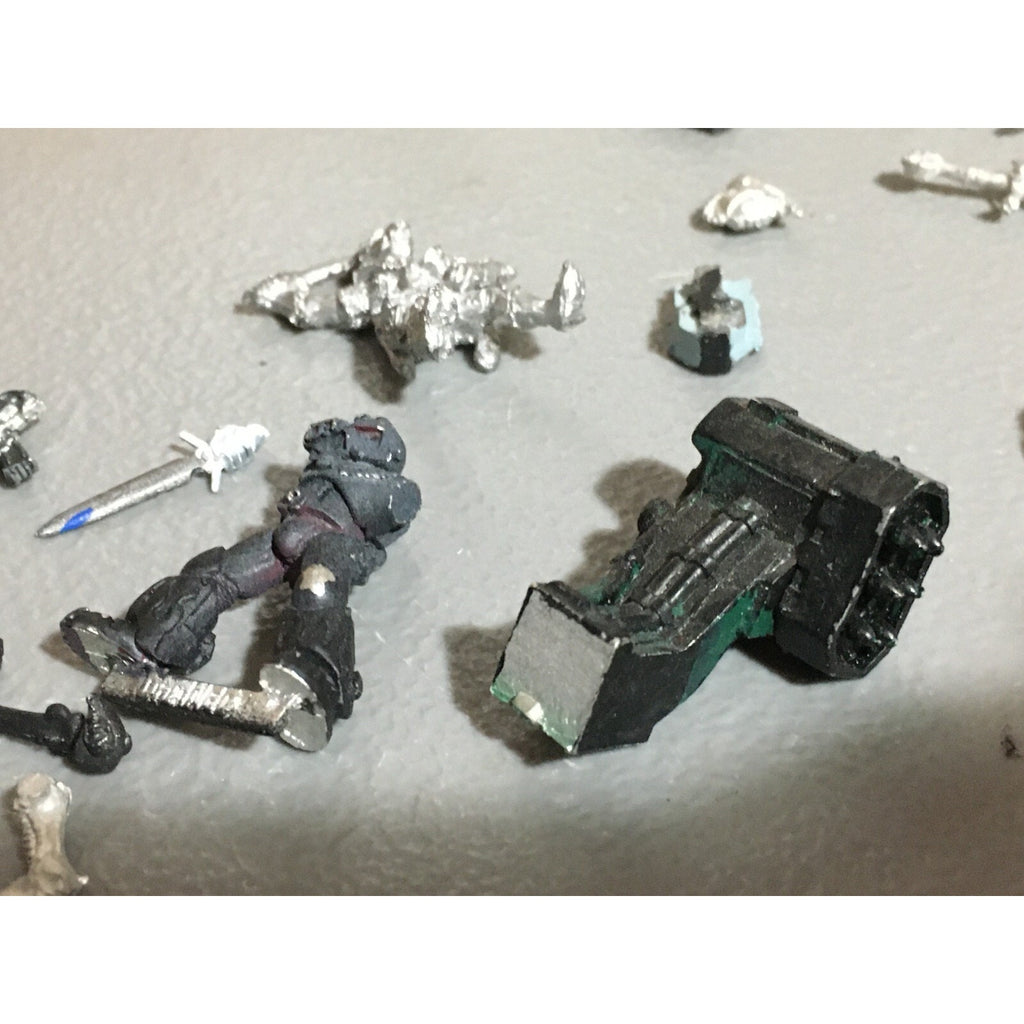 A20150 WARHAMMER 40K AOS FANTASY BITS LOT ALL METAL WINGS TALONS SPACE MARINES