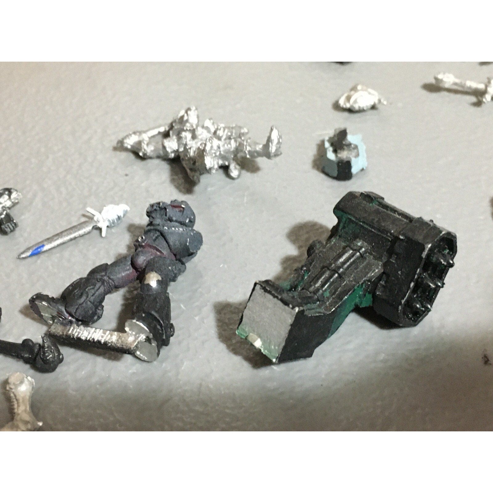A20150 WARHAMMER 40K AOS FANTASY BITS LOT ALL METAL WINGS TALONS SPACE MARINES