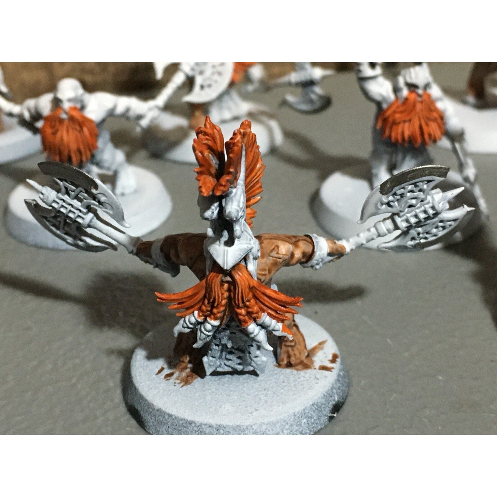 A20180 WARHAMMER FANTASY AOS FYRESLAYERS VULKITE BERZERKERS 10 PK PRIMED