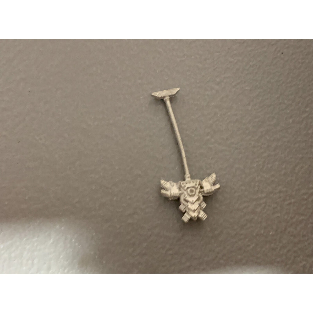 A17722 WARHAMMER 40K SPACE MARINES WOLVES METAL BANNER BACKPACK GW OOP