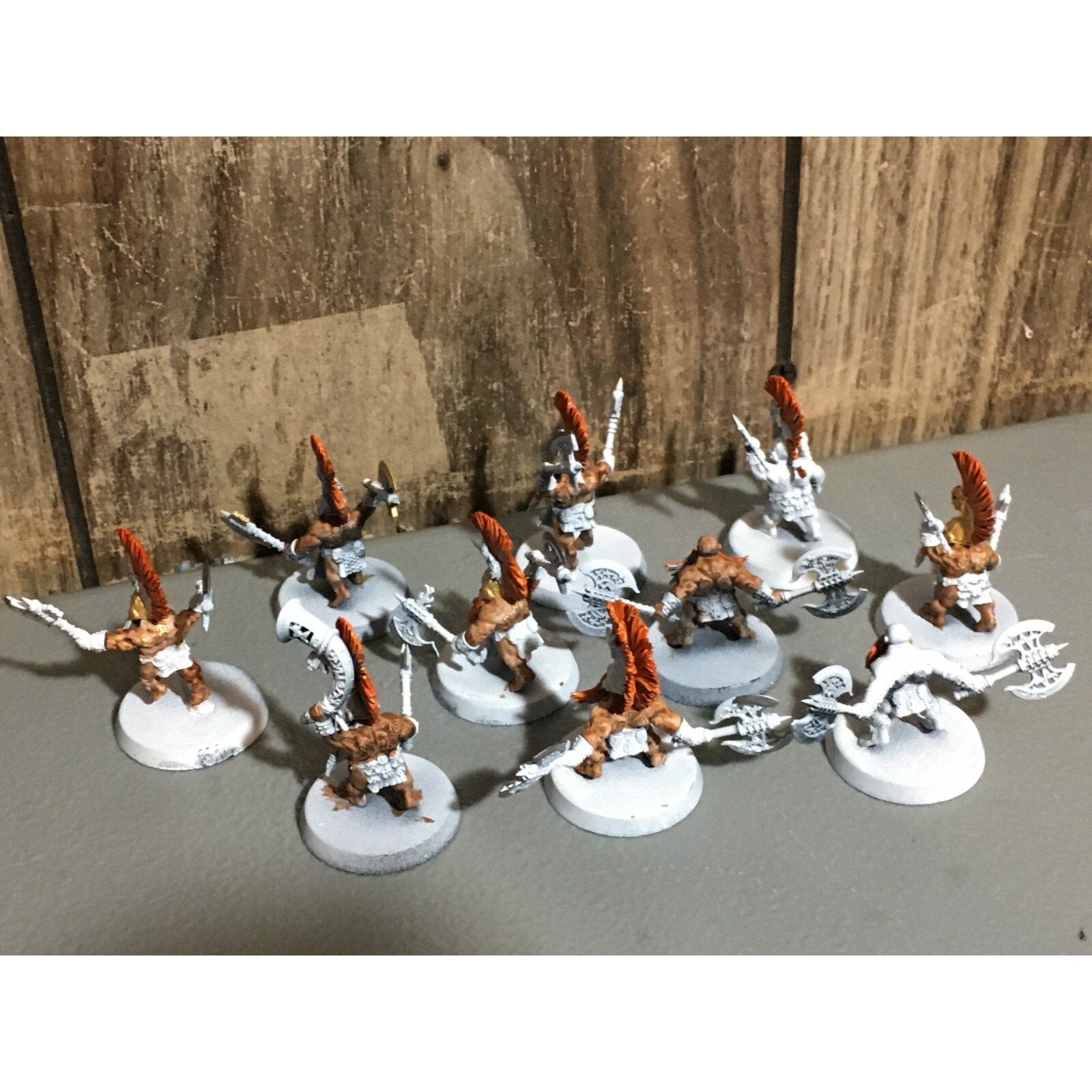 A20178 WARHAMMER FANTASY AOS FYRESLAYERS VULKITE BERZERKERS 10 PK PRIMED