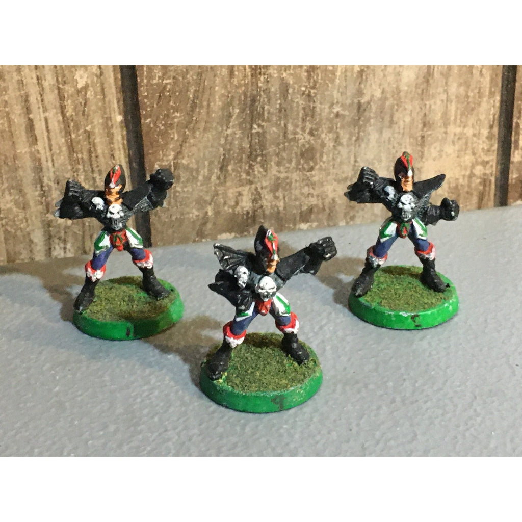 A30119 WARHAMMER BLOOD BOWL METAL DARK ELVES TEAM LINEMEN 3 PK PAINT BASE OOP GW