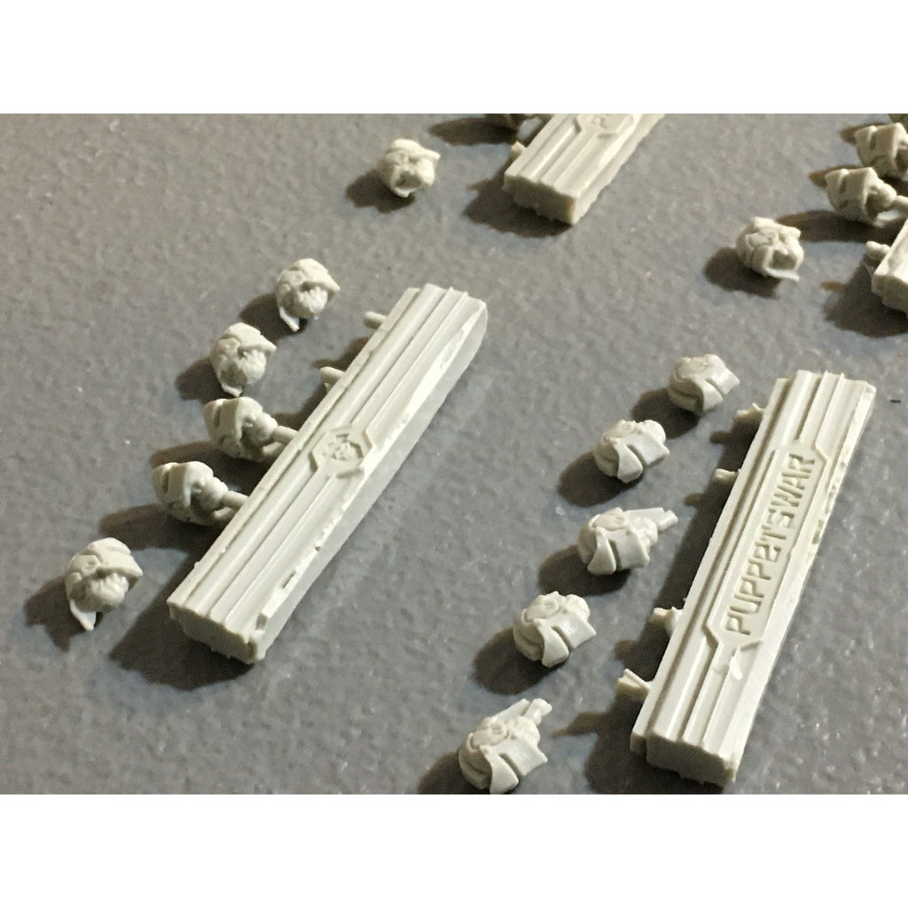 A32538 PUPPETSWAR MINIATURES PLASTIC FANTASY KNIGHTS HEADS BITS PACK LOT
