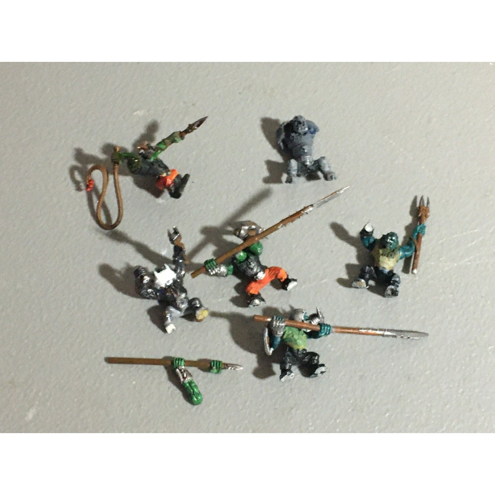 A22142 WARHAMMER FANTASY ORCS & GOBLINS BOAR CHARIOT CREW LOT SOME INCOMPLETE GW