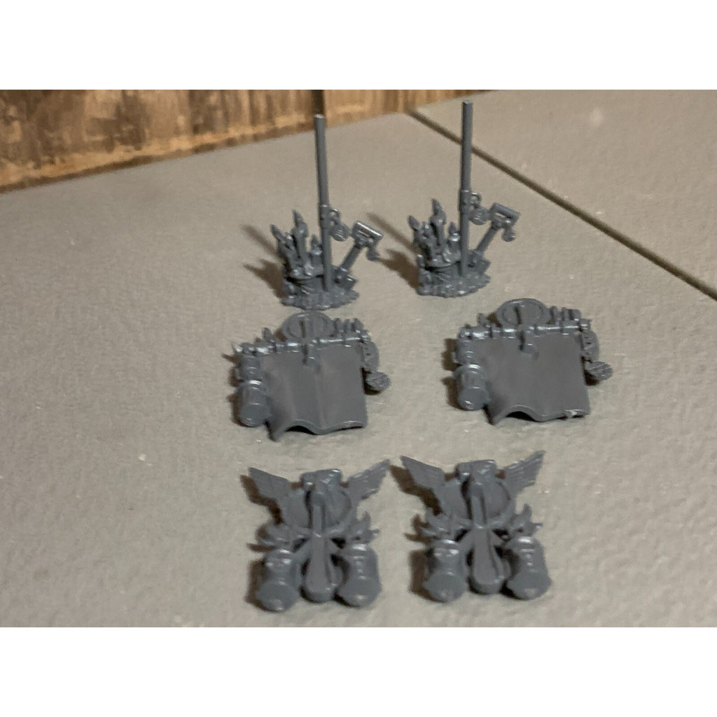 A16702 WARHAMMER AOS FANTASY DWARFS DWARVES BANNERS STANDARDS BITS LOT