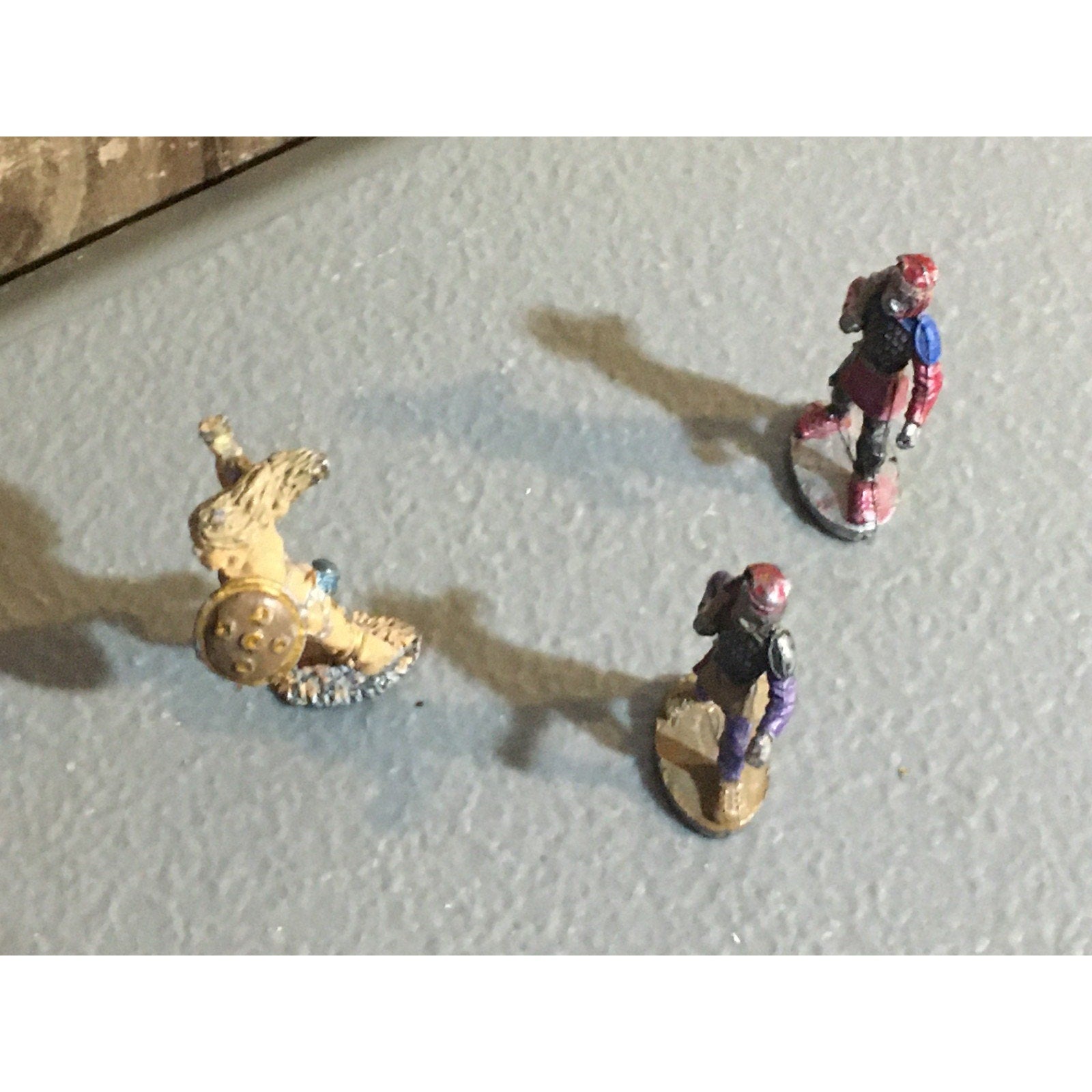 A32858 RAL PARTHA MINIATURES METAL UNKNOWN 3 PK INCOMPLETE? HUMAN WARRIOR