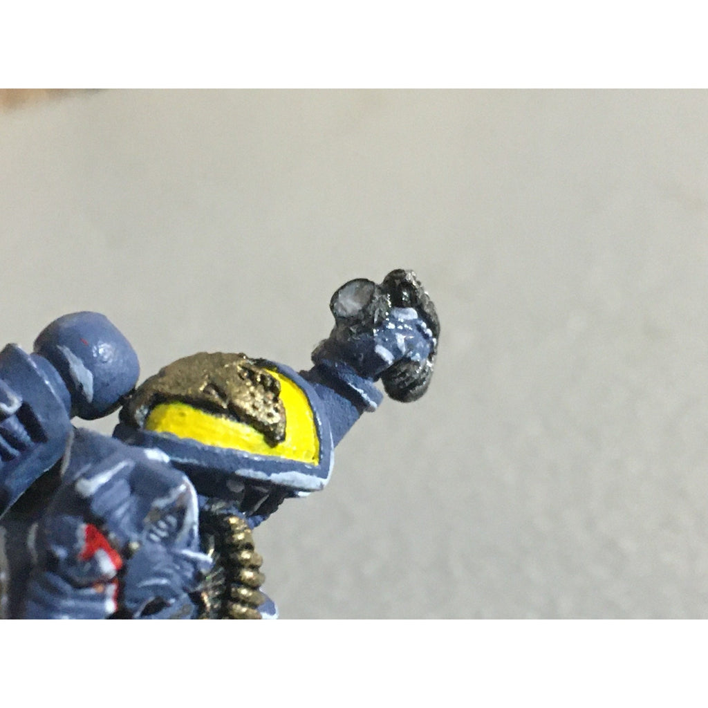 A31180 WARHAMMER 40K SPACE MARINES WOLVES METAL CAPTAIN WOLF HELMET GW