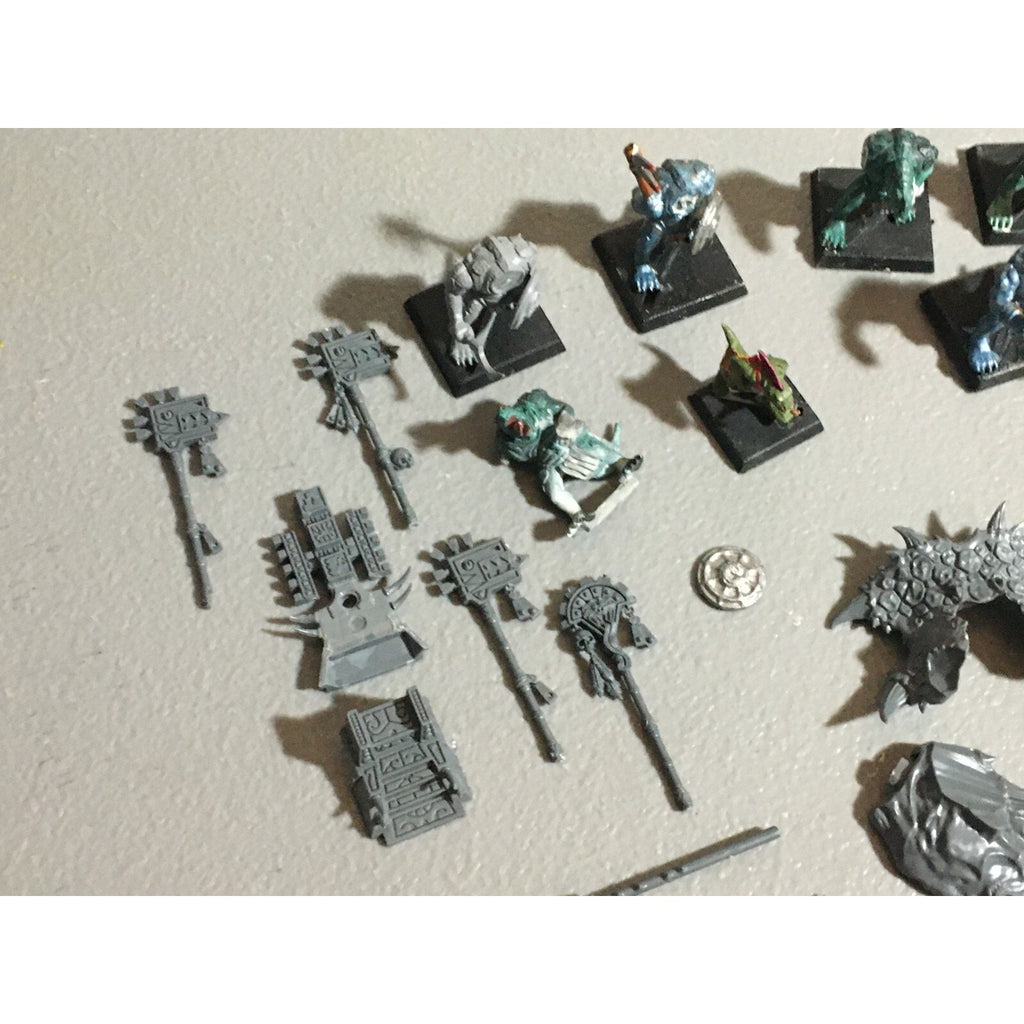 A22064 WARHAMMER FANTASY LIZARDMEN BITS & INCOMPLETET LOT SAURUS GAMES WORKSHOP