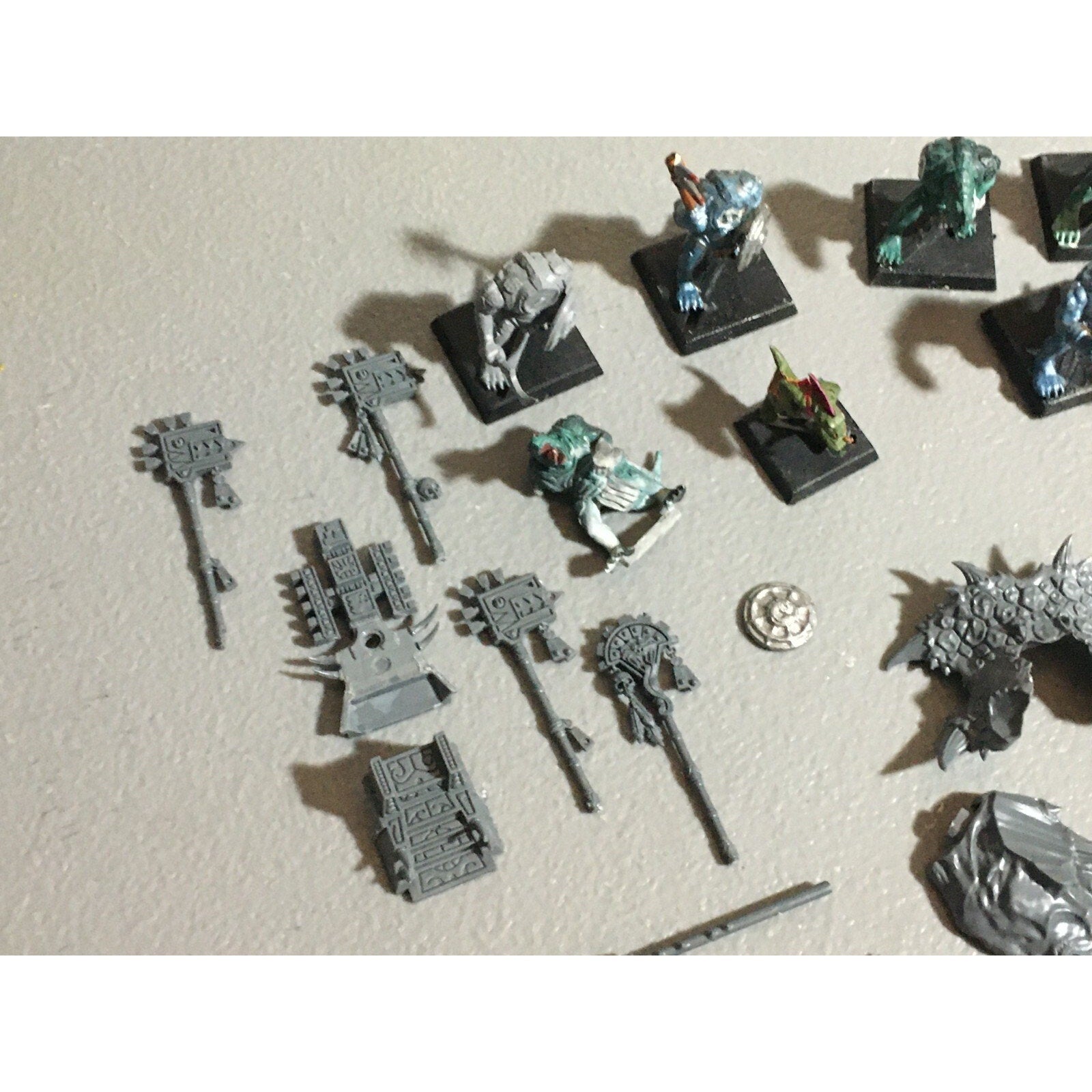 A22064 WARHAMMER FANTASY LIZARDMEN BITS & INCOMPLETET LOT SAURUS GAMES WORKSHOP