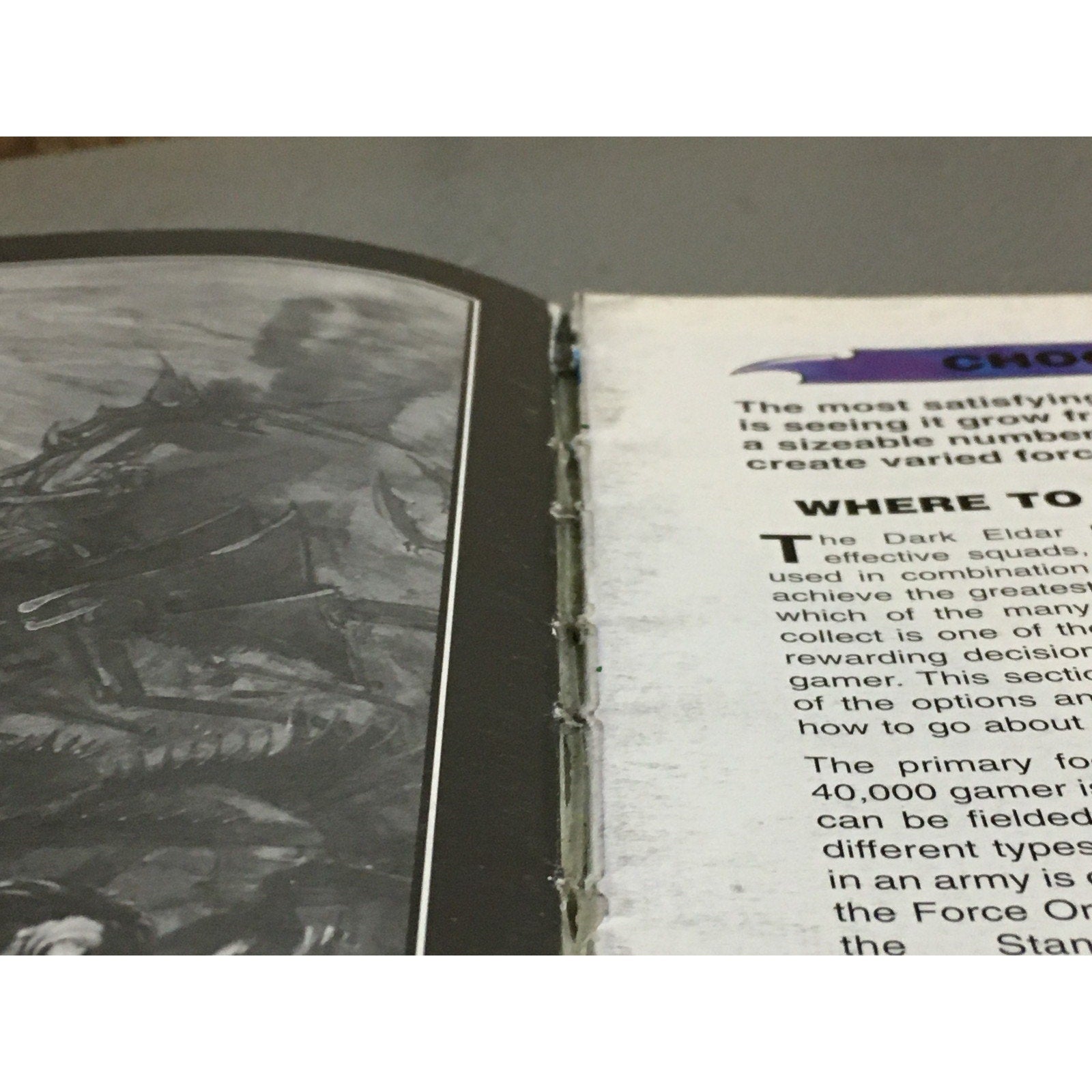 BOOK GAMES WORKSHOP WARHAMMER 40K CODEX DARK ELDAR 3RD ED SB USED